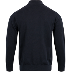 Classic Cotton Half Zip - Evening Blue