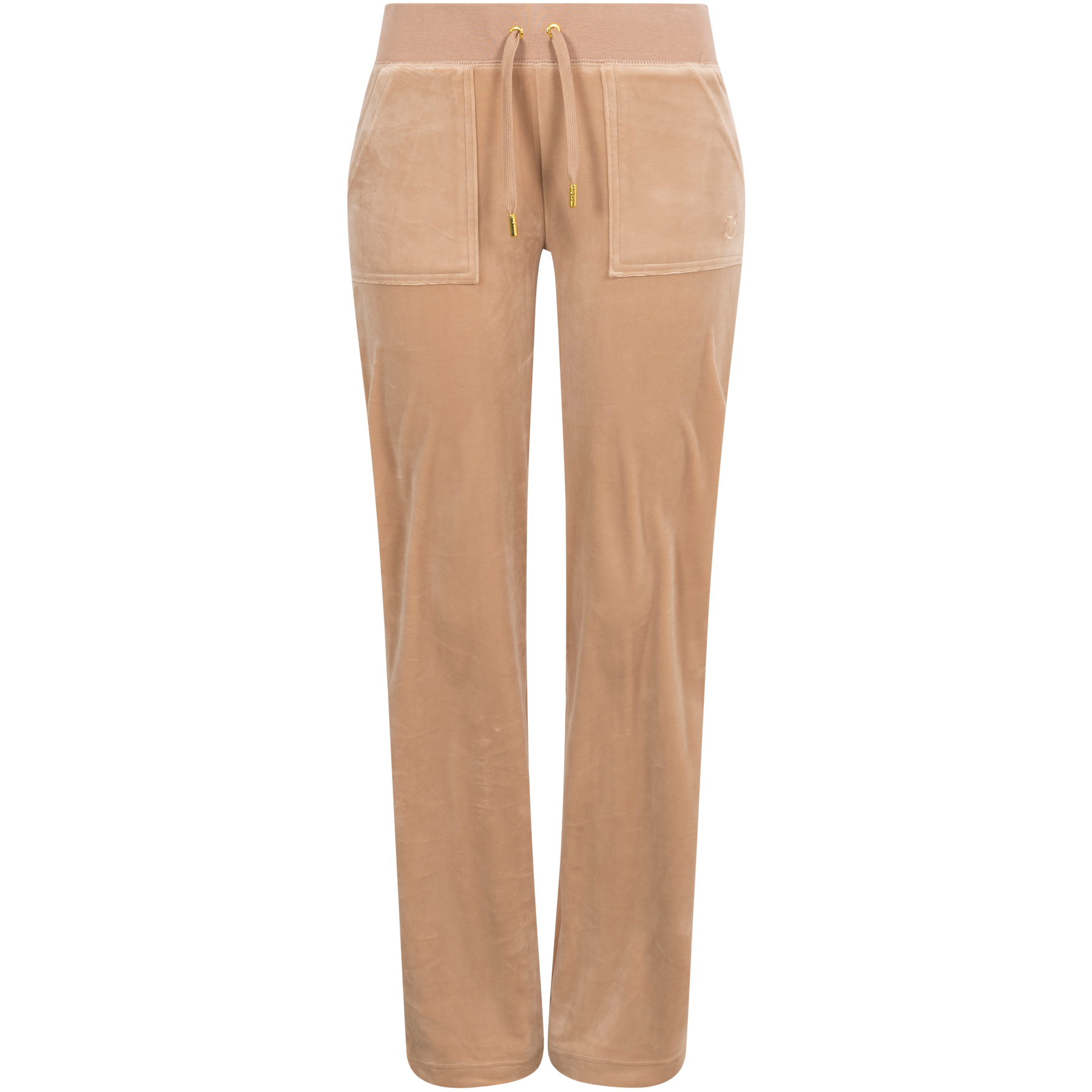 Del Ray Classic Velour Pant Pocket Gold Hw - Caramel
