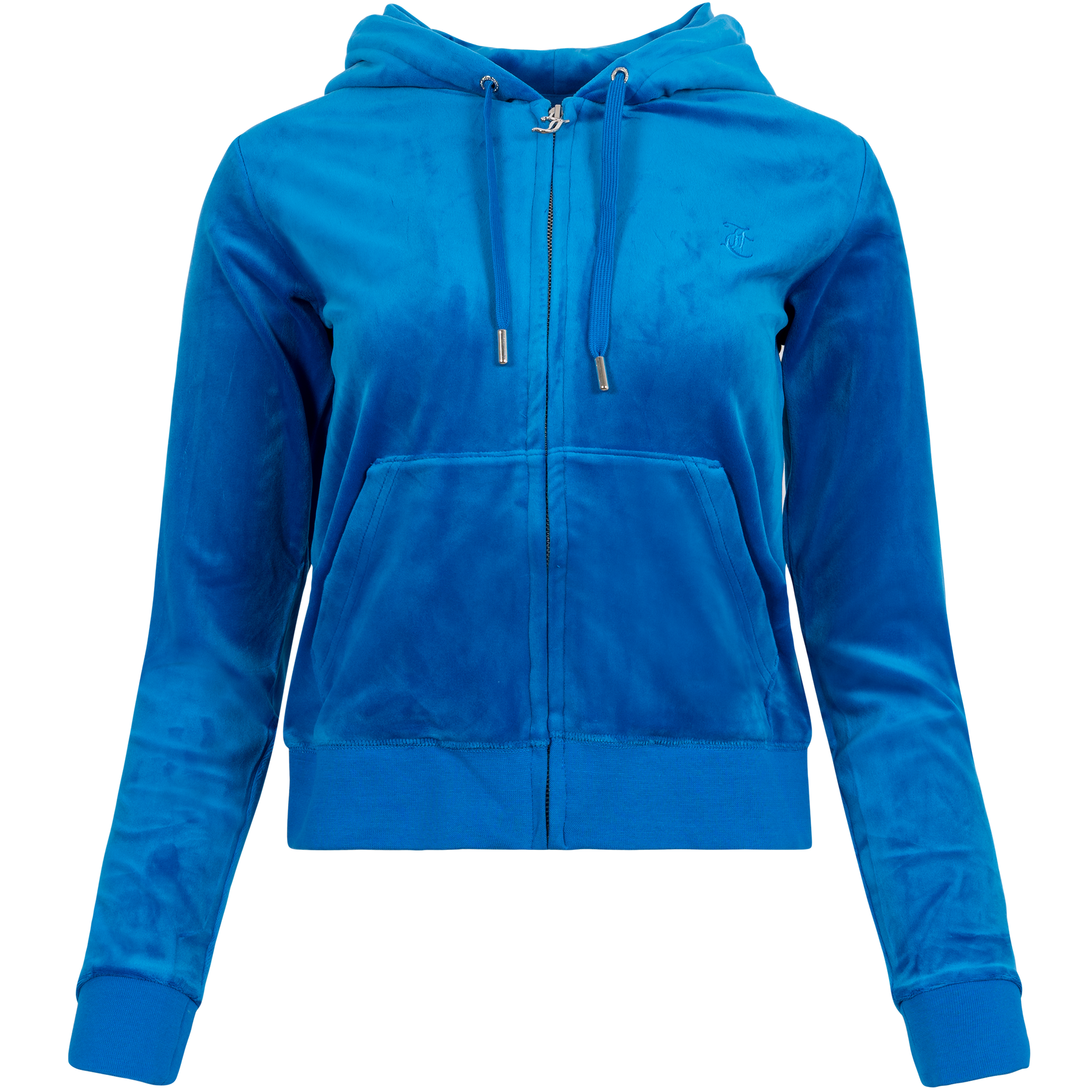 Robertson Classic Velour Zip Hoodie - Skydiver
