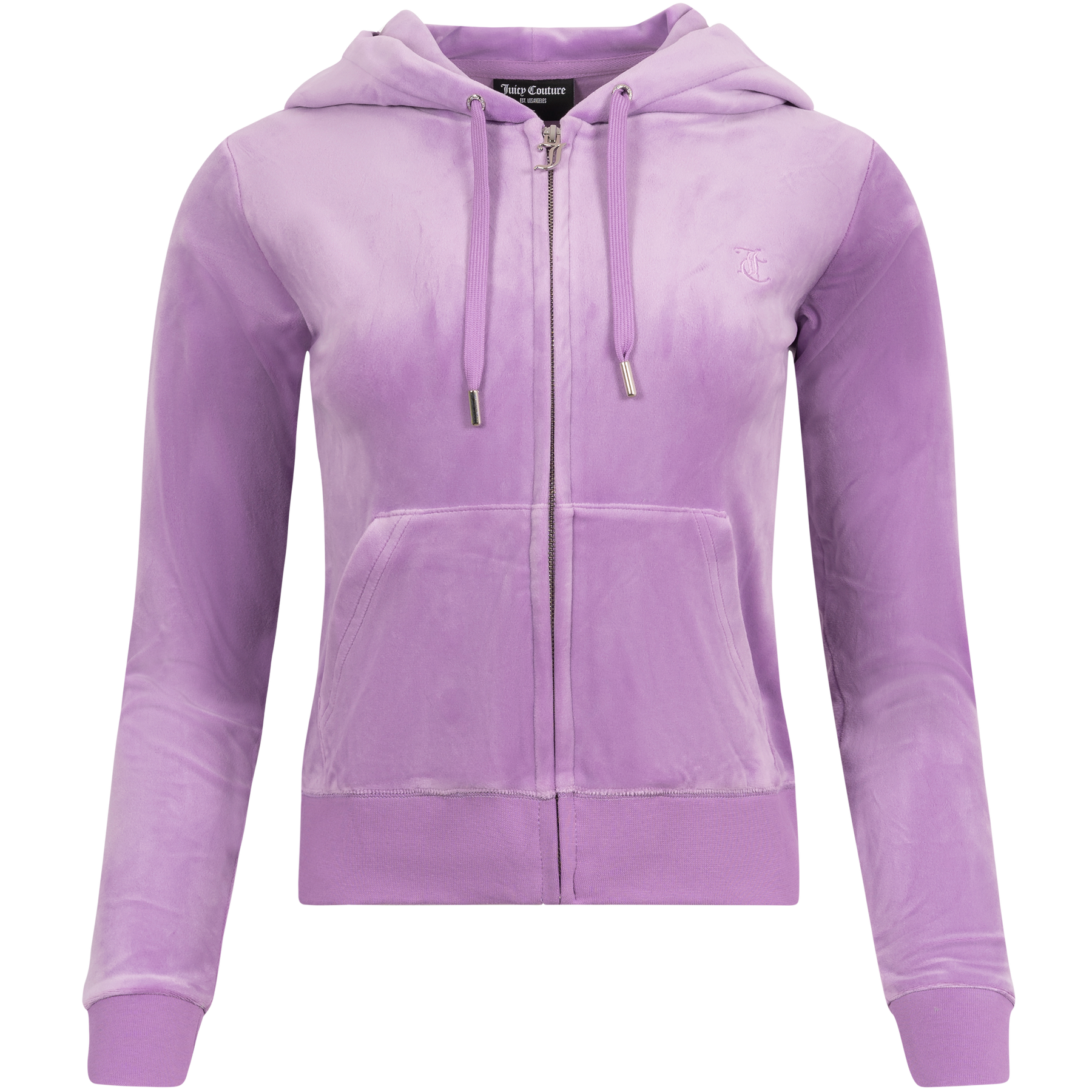 Robertson Classic Velour Zip Hoodie - Sheer Lilac