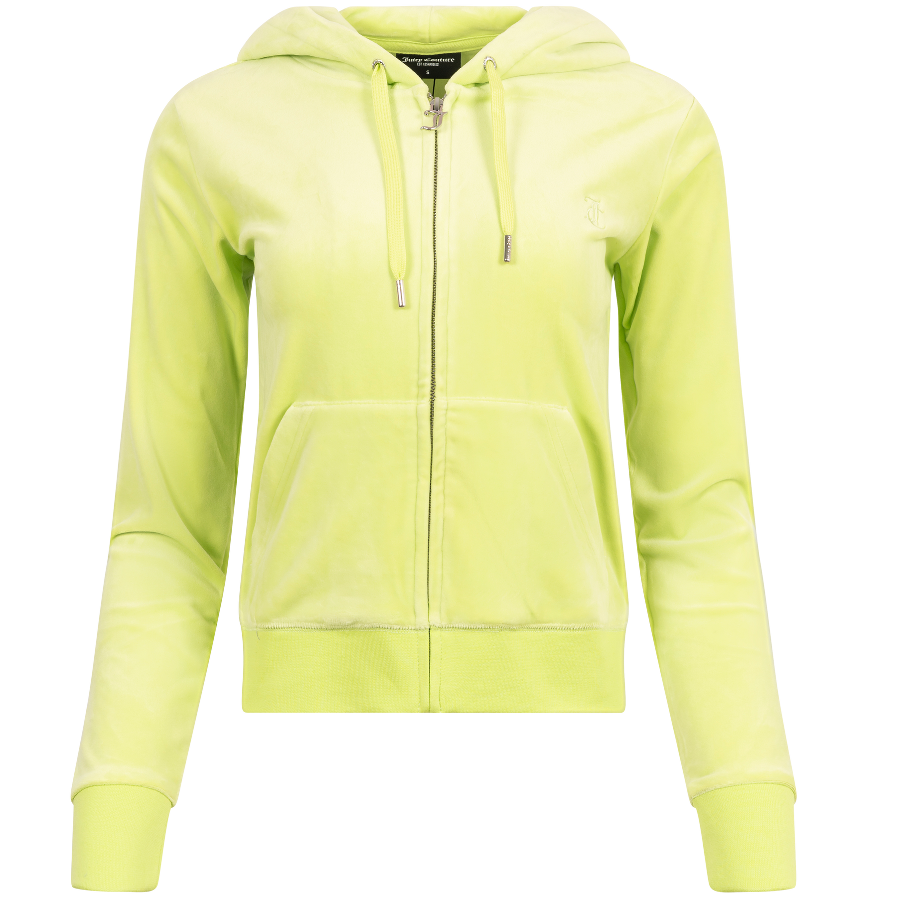 Robertson Classic Velour Zip Hoodie - Sharp Green
