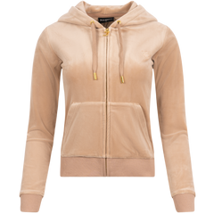 Robertson Classic Velour Zip Hoodie Gold Hw - Caramel