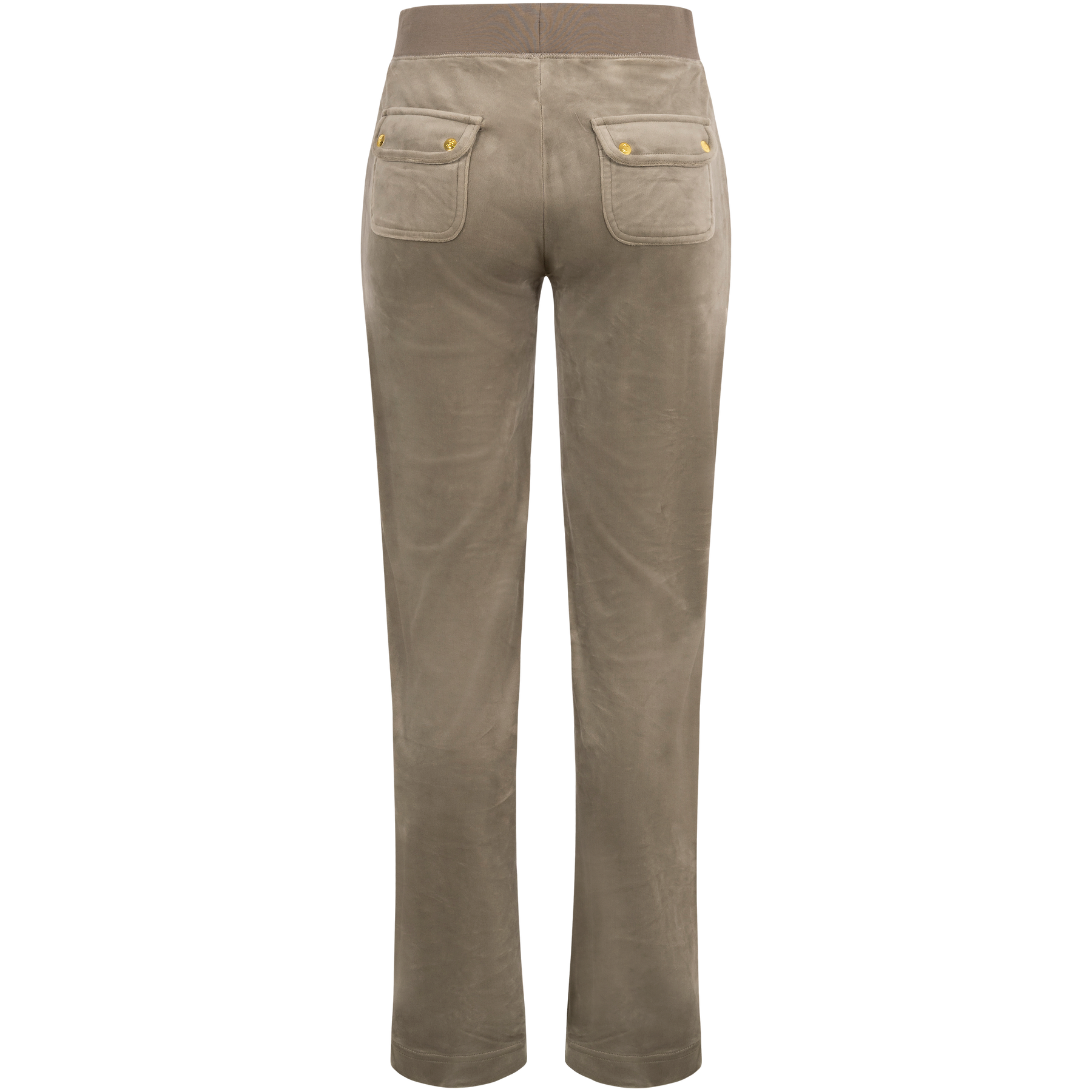 Del Ray Classic Velour Pant Pocket Gold Hw - Vetiver