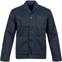Errol Linen Workwear Overshirt - Jl Navy