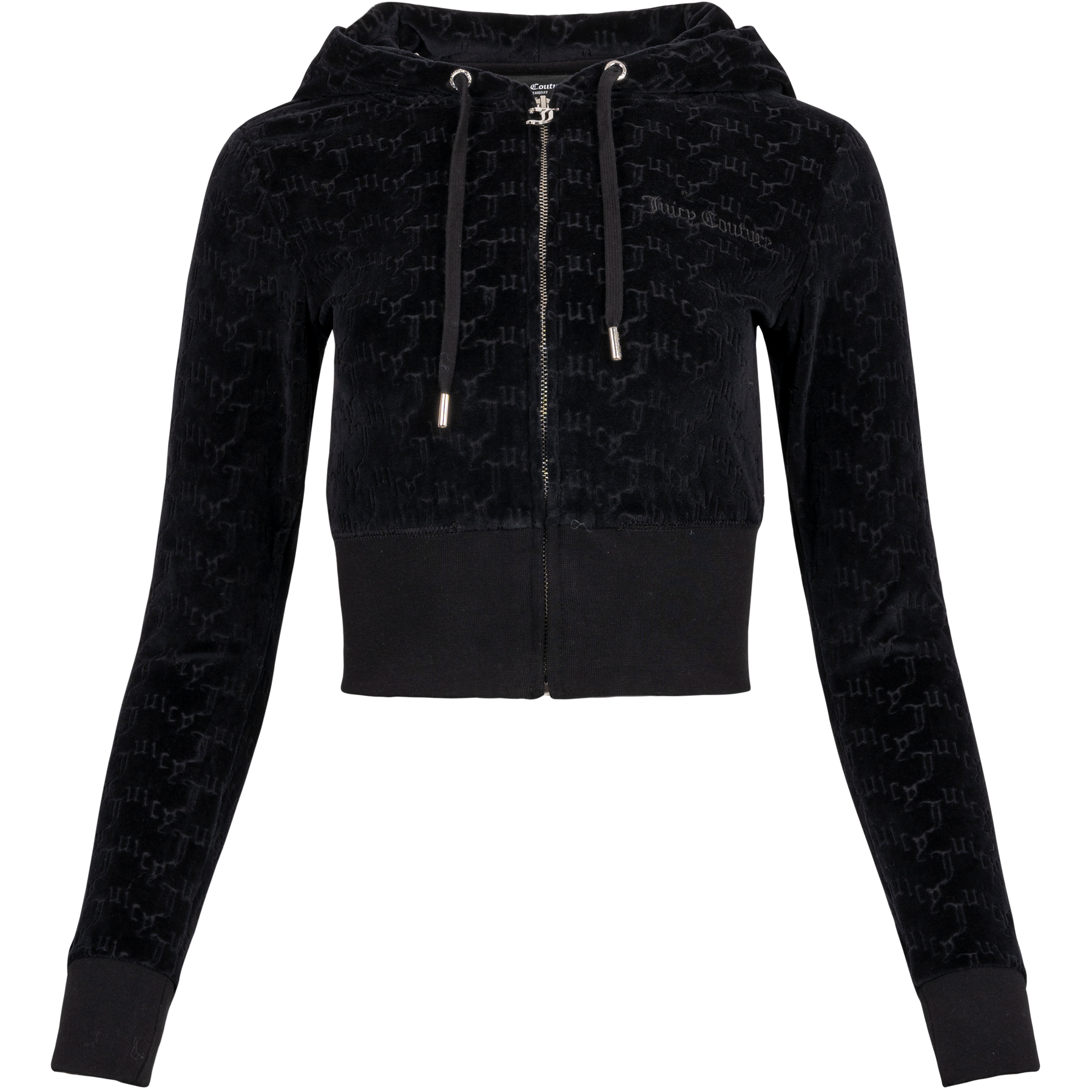 Marissa Monogram Hoodie - Black