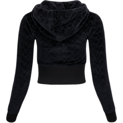 Marissa Monogram Hoodie - Black