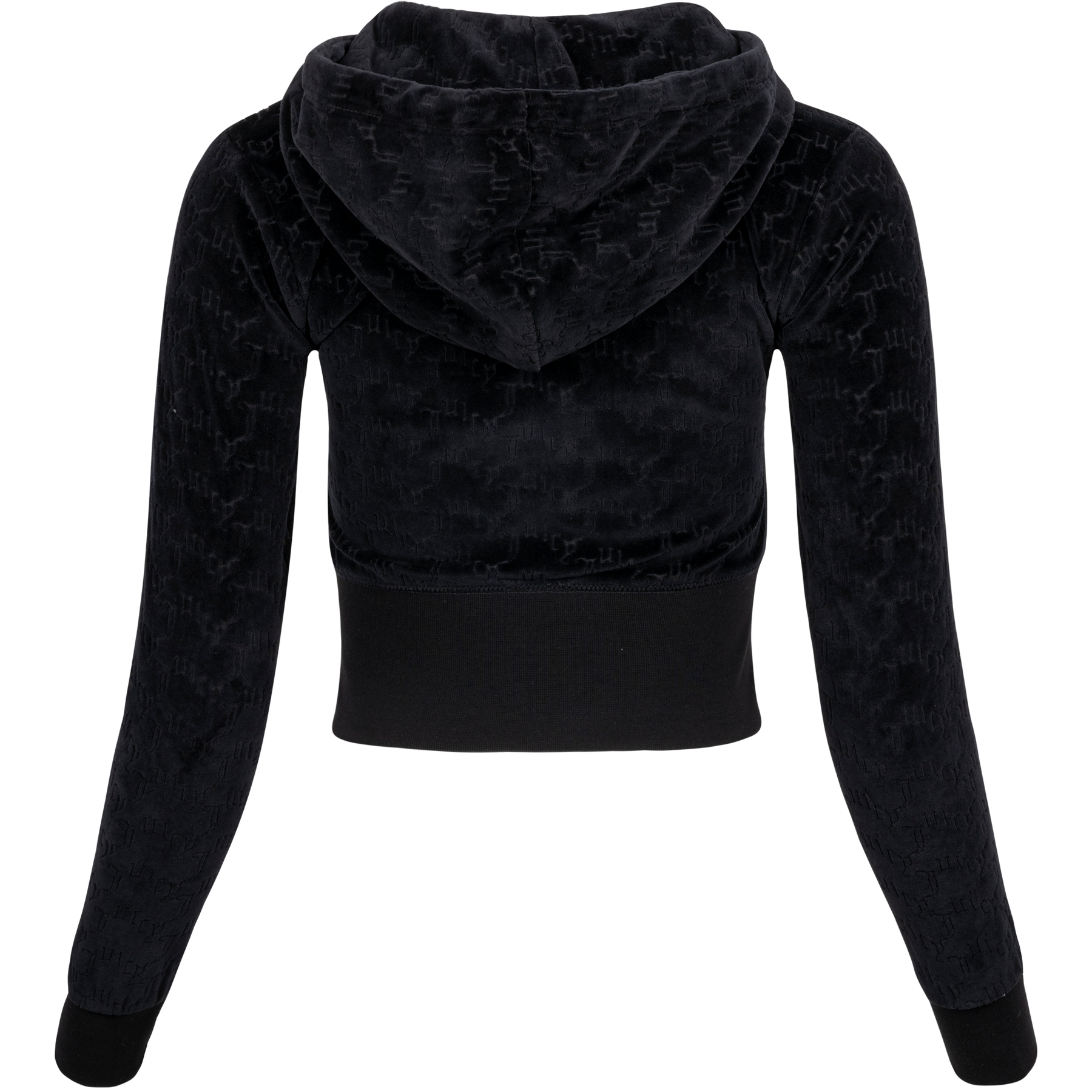 Marissa Monogram Hoodie - Black