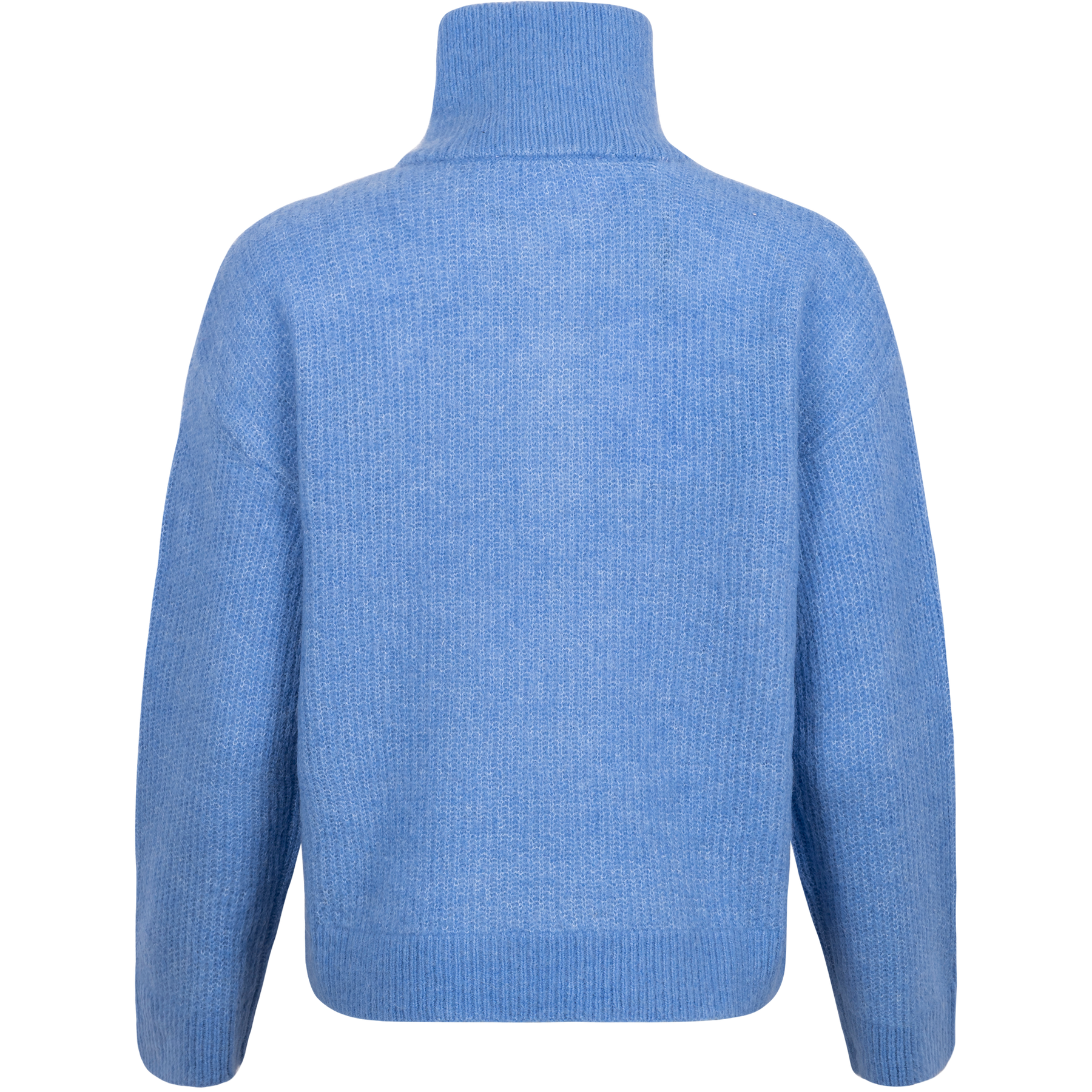 Sia Ls Knit Half Zipper Ex - Ultramarine Melange