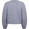 Suanne New Ls Knit Short Cardigan - Blue Heron