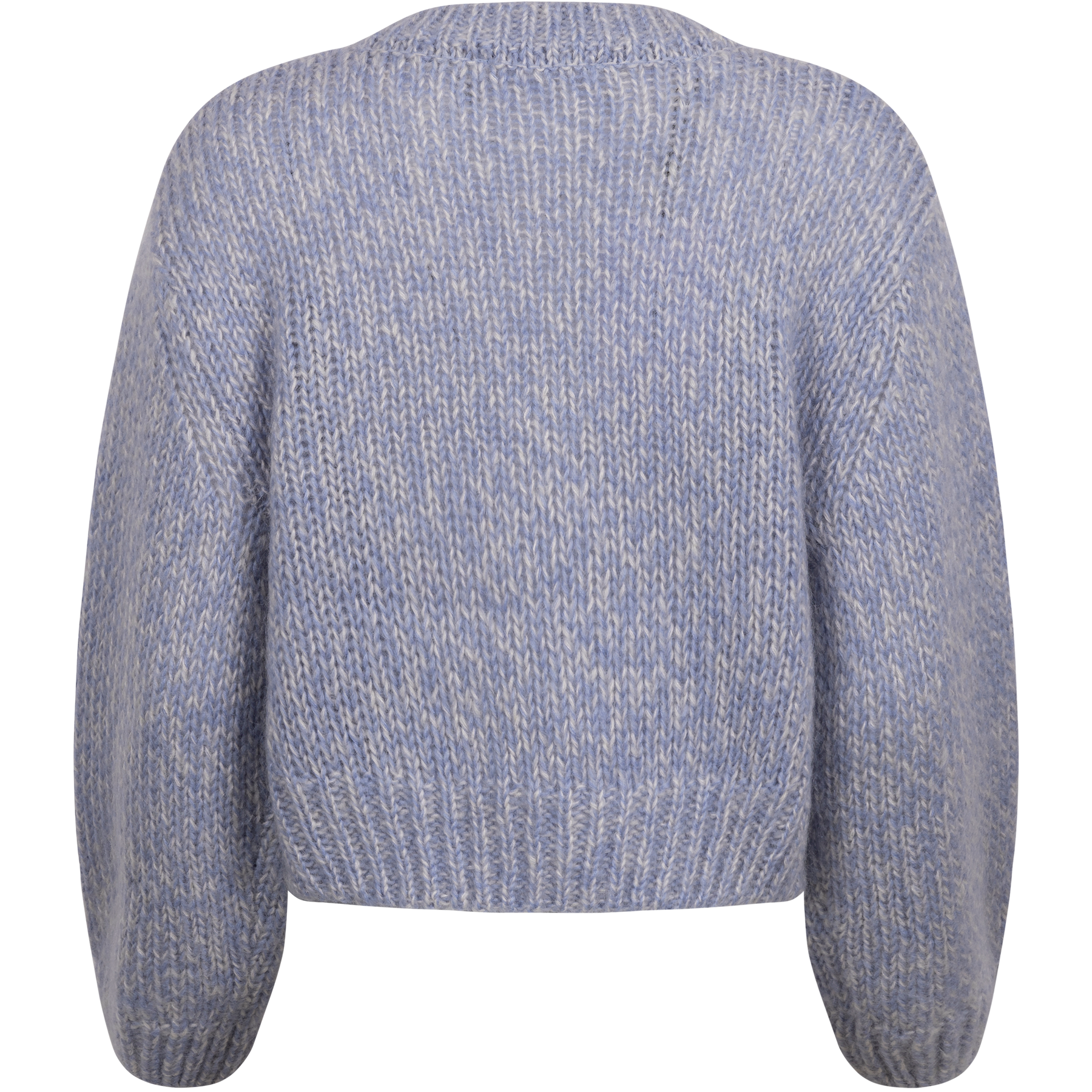 Suanne New Ls Knit Short Cardigan - Blue Heron