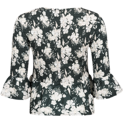 Paola Blouse - Creme Flower