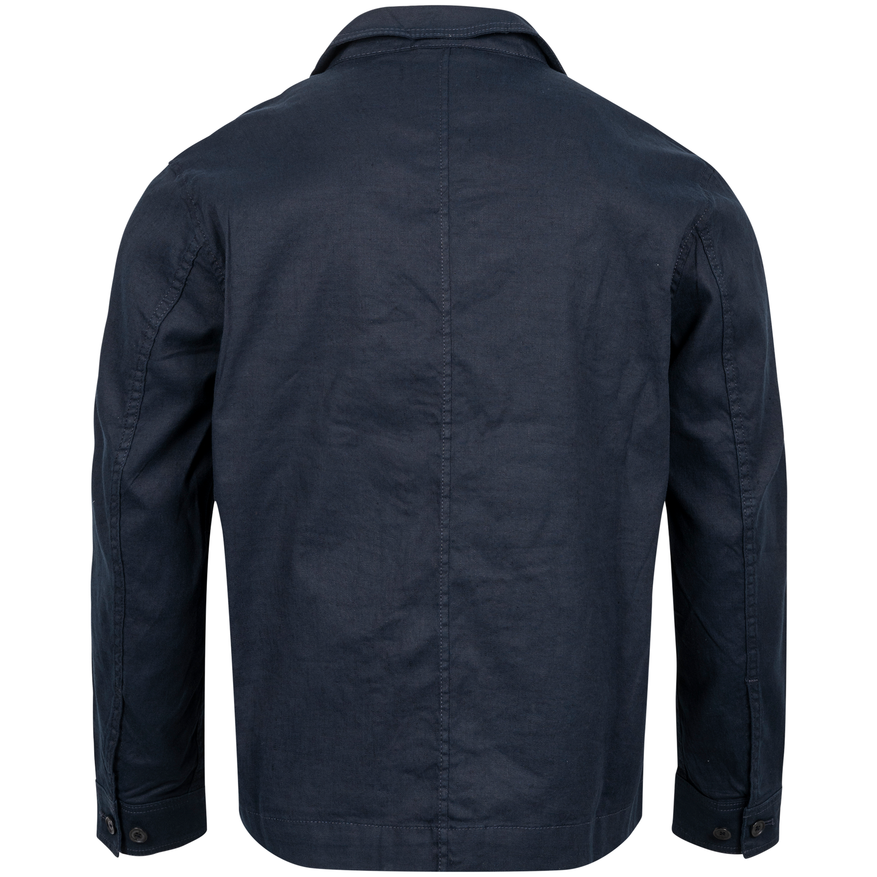 Errol Linen Workwear Overshirt - Jl Navy