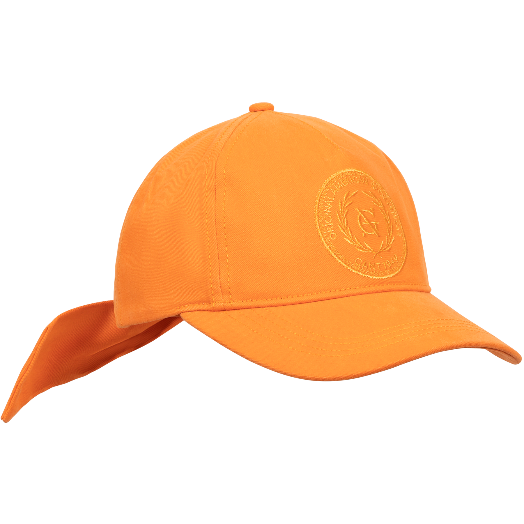 Tonal Embroidery Cap - Pumpkin Orange
