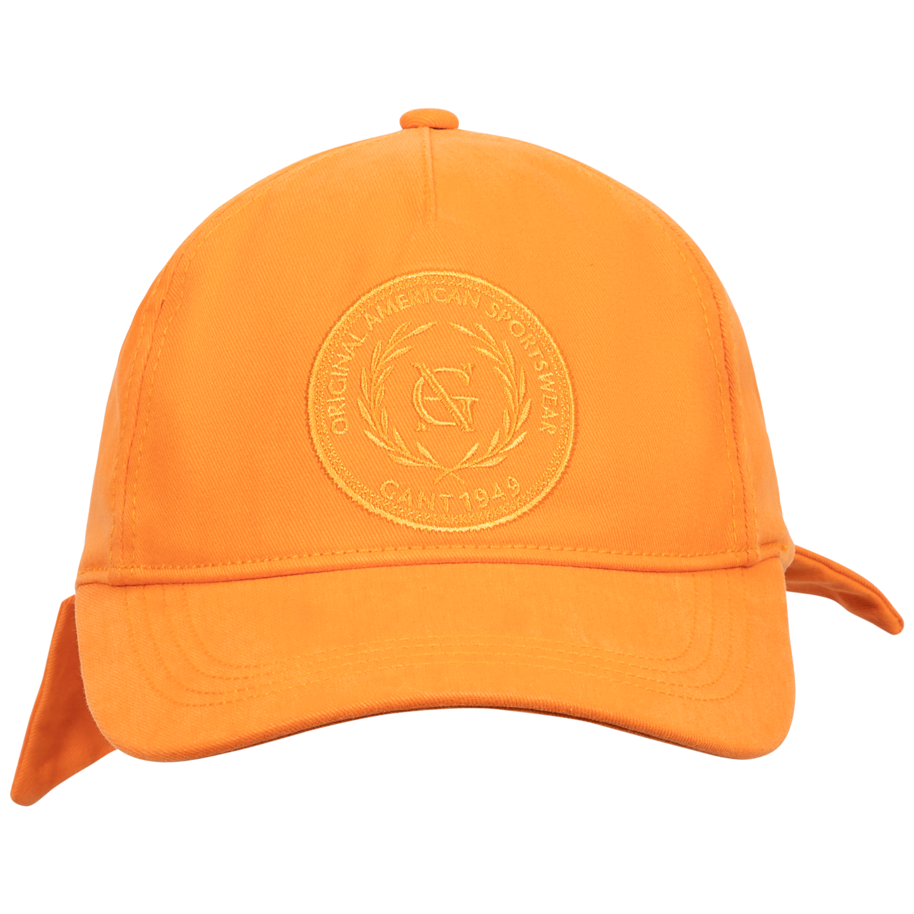 Tonal Embroidery Cap - Pumpkin Orange