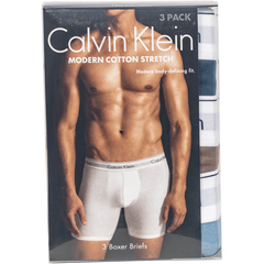 Boxer Brief 3PK - Mid Navy, Mauve Brown, Iceland Blue