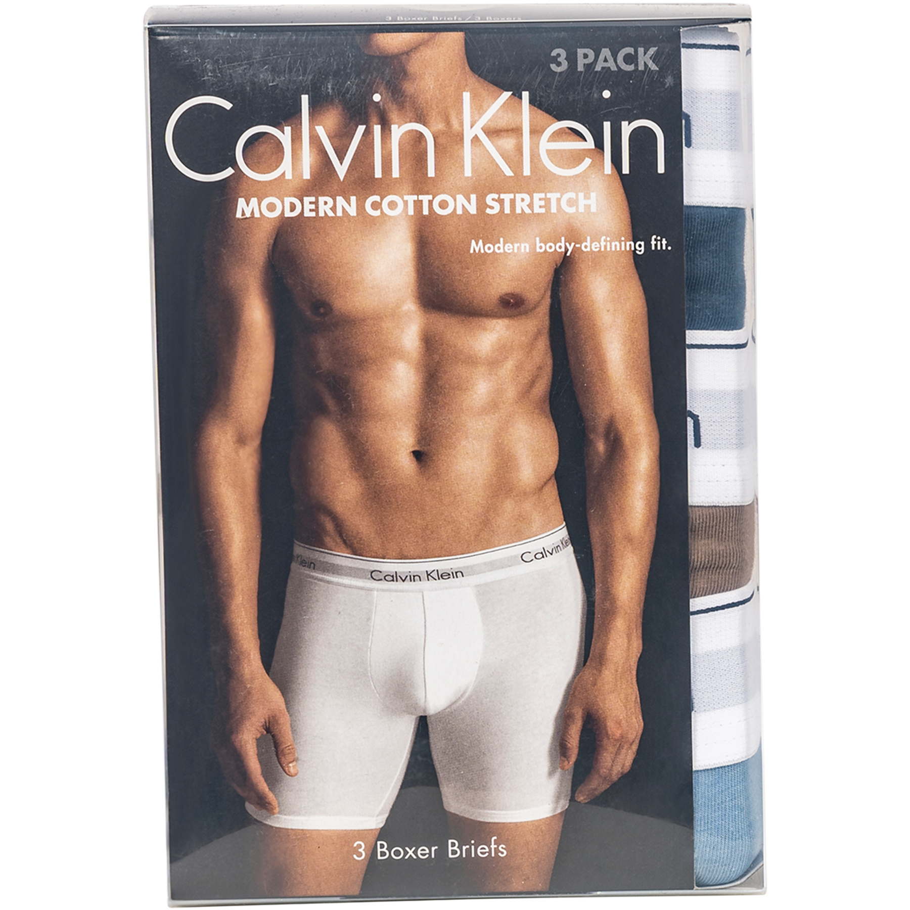 Boxer Brief 3PK - Mid Navy, Mauve Brown, Iceland Blue