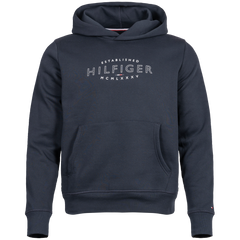 Hilfiger Curve Logo Hoody - Desert Sky