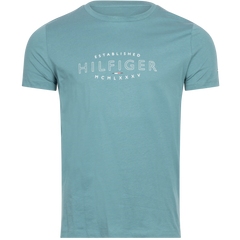 Hilfiger Curve Logo Tee - Frosted Green