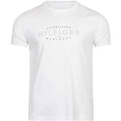Hilfiger Curve Logo Tee - White