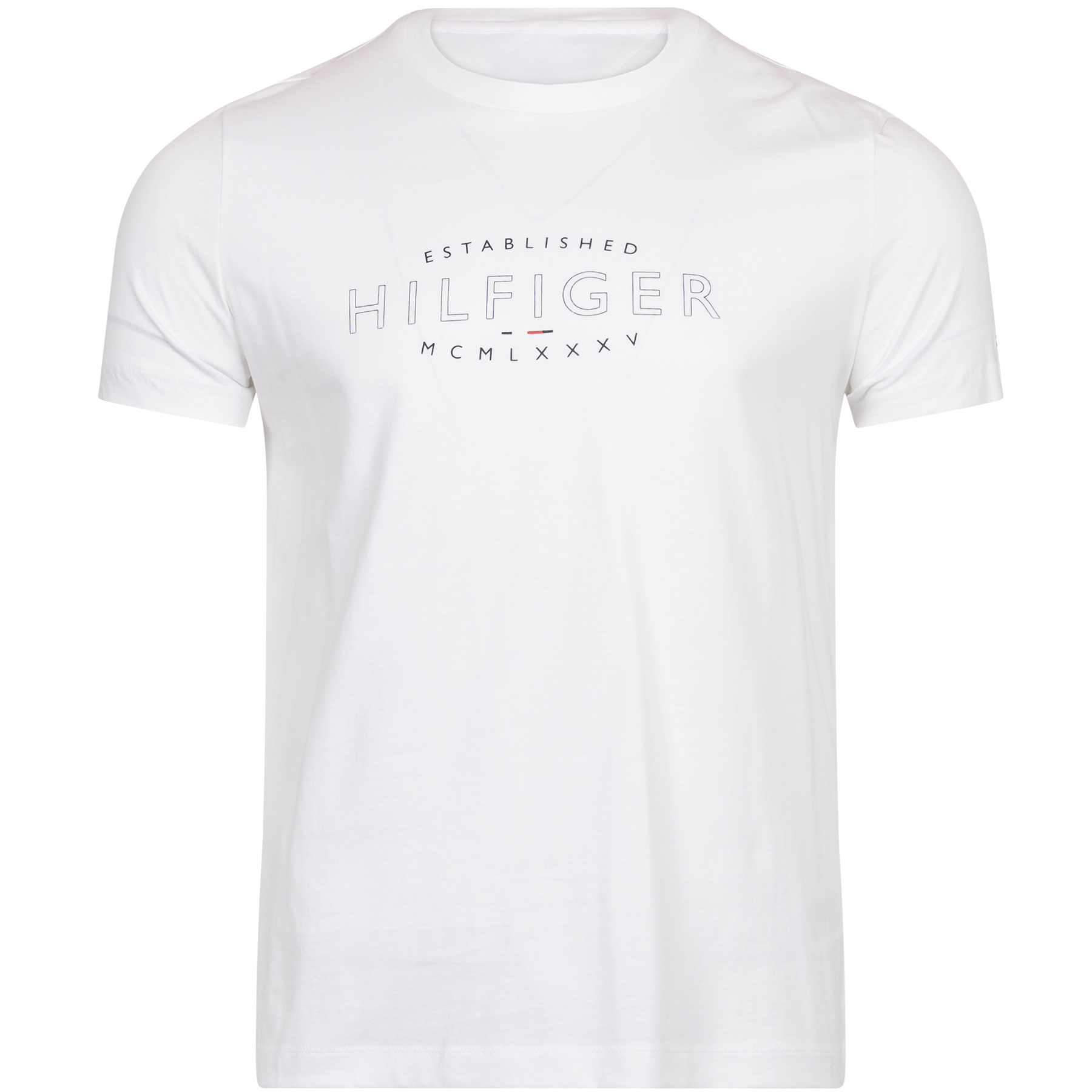 Hilfiger Curve Logo Tee - White