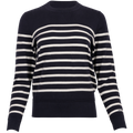 Light Cotton Breton C-Neck - Evening Blue