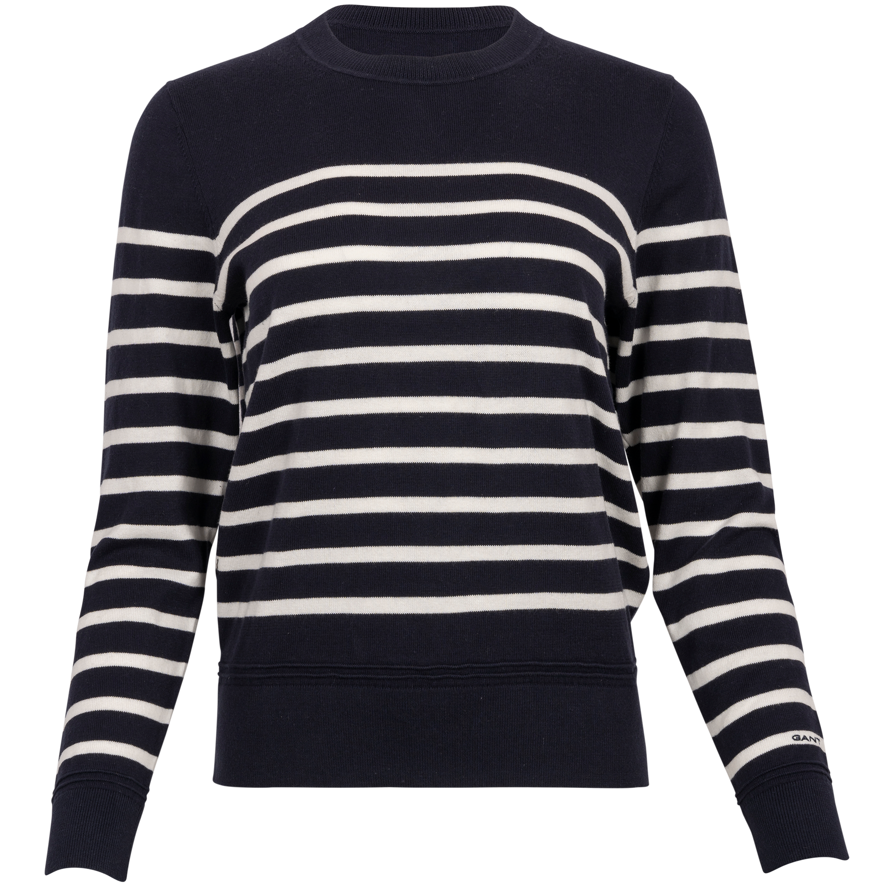 Light Cotton Breton C-Neck - Evening Blue