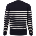 Light Cotton Breton C-Neck - Evening Blue