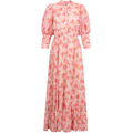 Georgette Button Down Dress - Pink Blossom