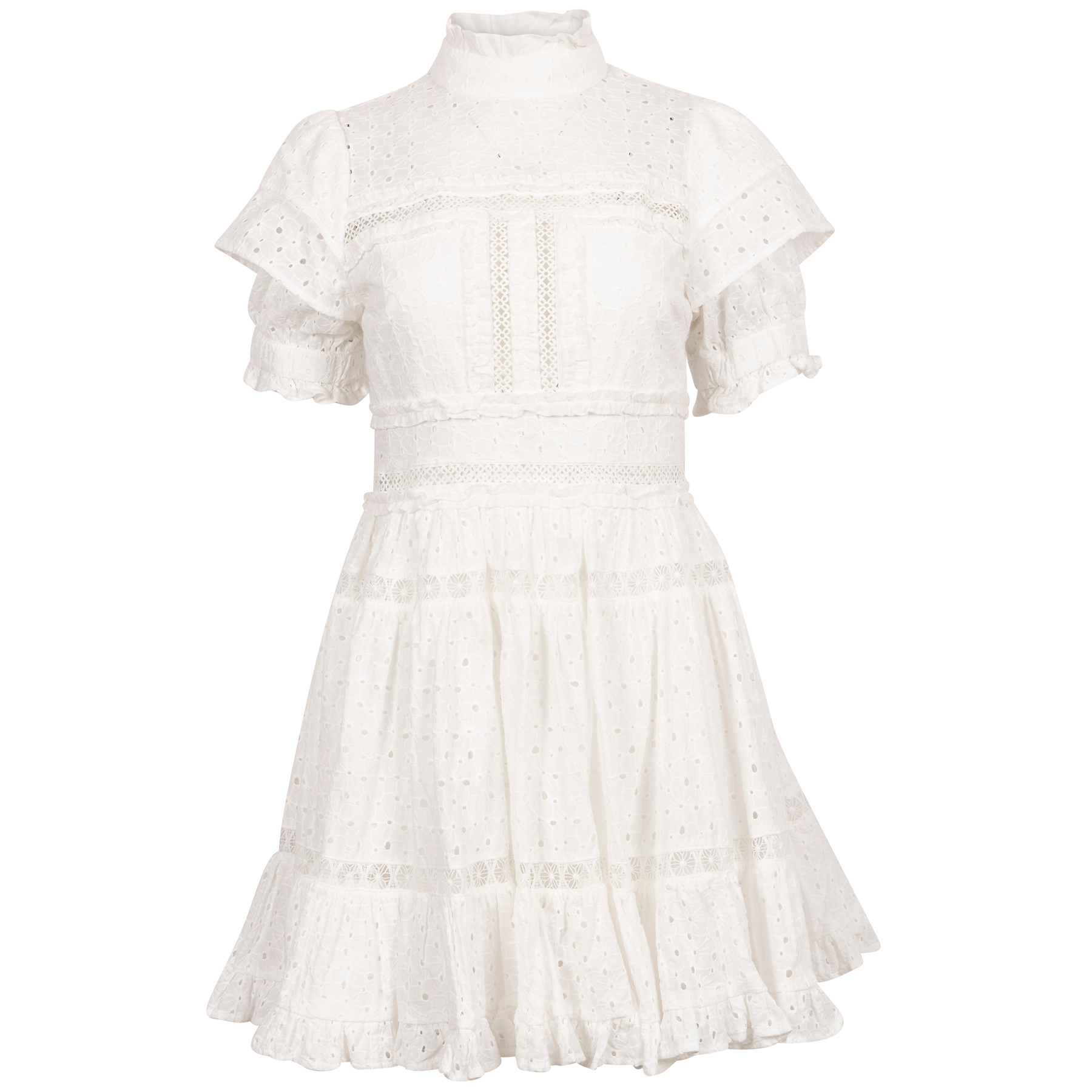Iro Mini Lace Dress - White