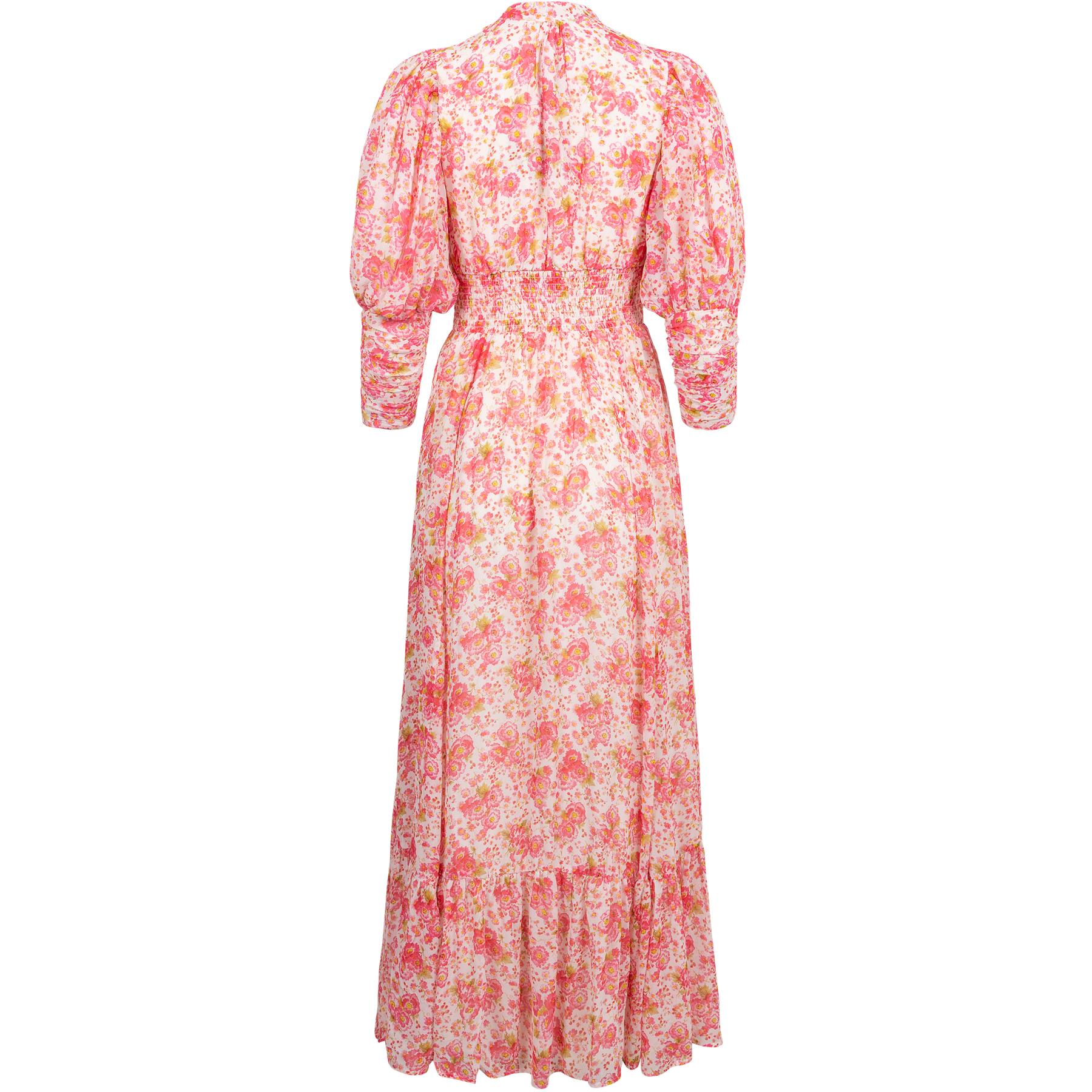 Georgette Button Down Dress - Pink Blossom