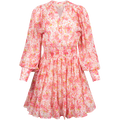 Georgette Mini Dress - Pink Blossom