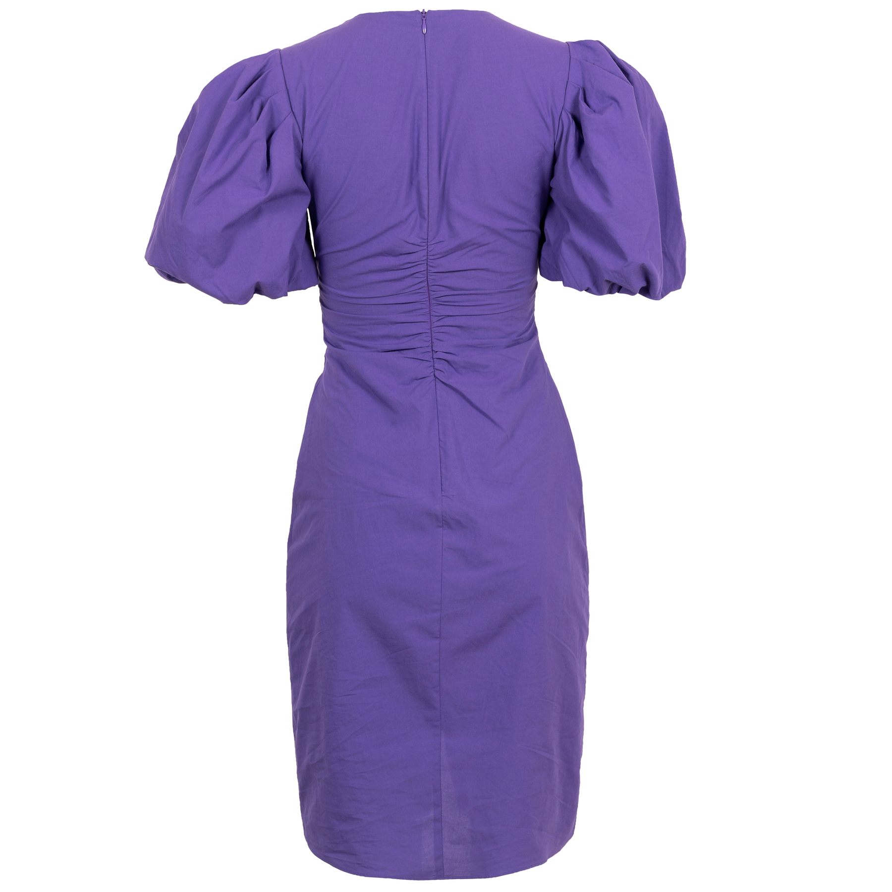 Sandrine Puff Sleeve Dress - Purple