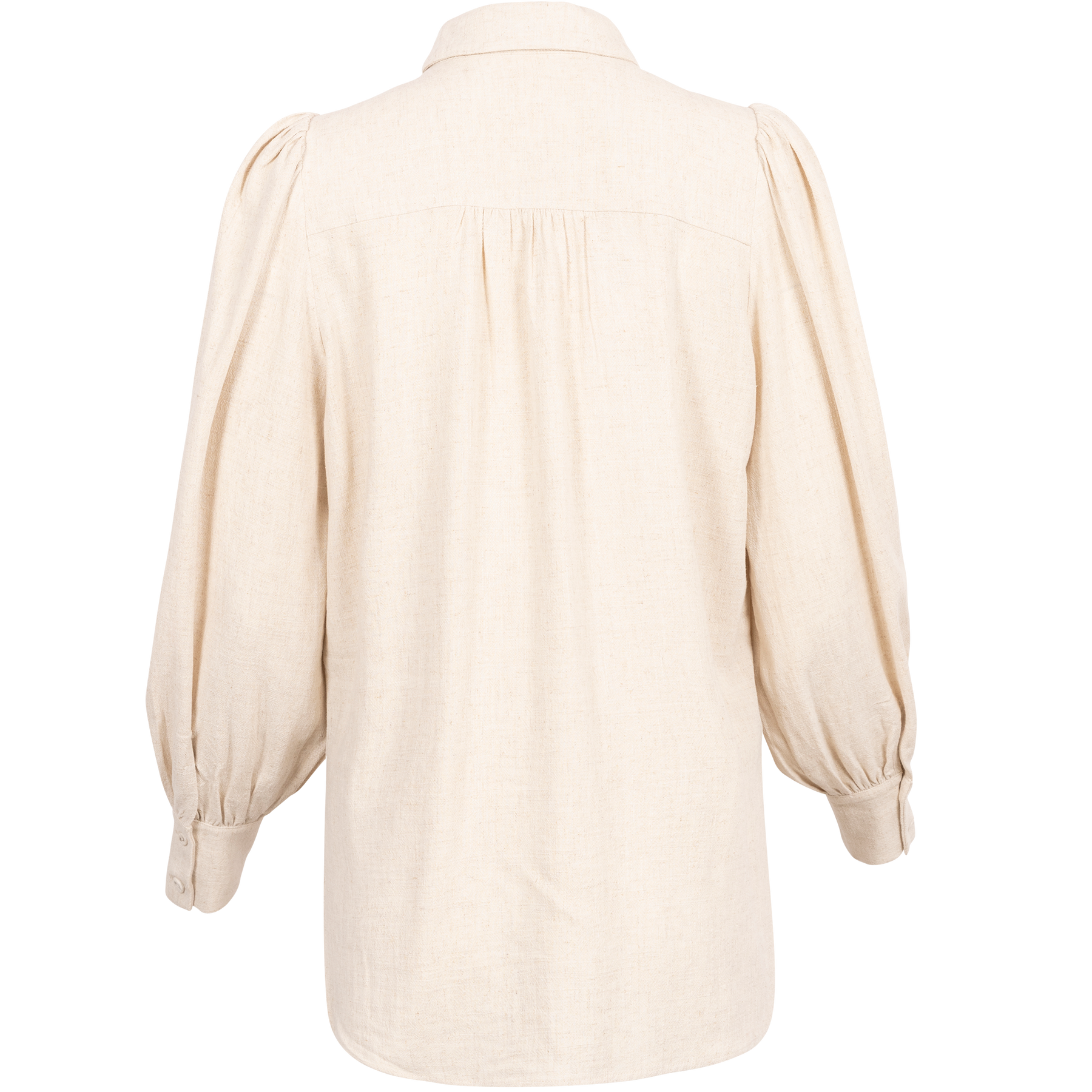 Viva Ls Linen Top - Sandshell