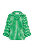 Paradise Shirt - Maya Stripe Print - Green