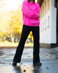 Delta Knit Sweater - Bright Pink