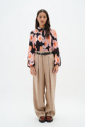 DesdraIW Shirt - Pink Poetic Flower