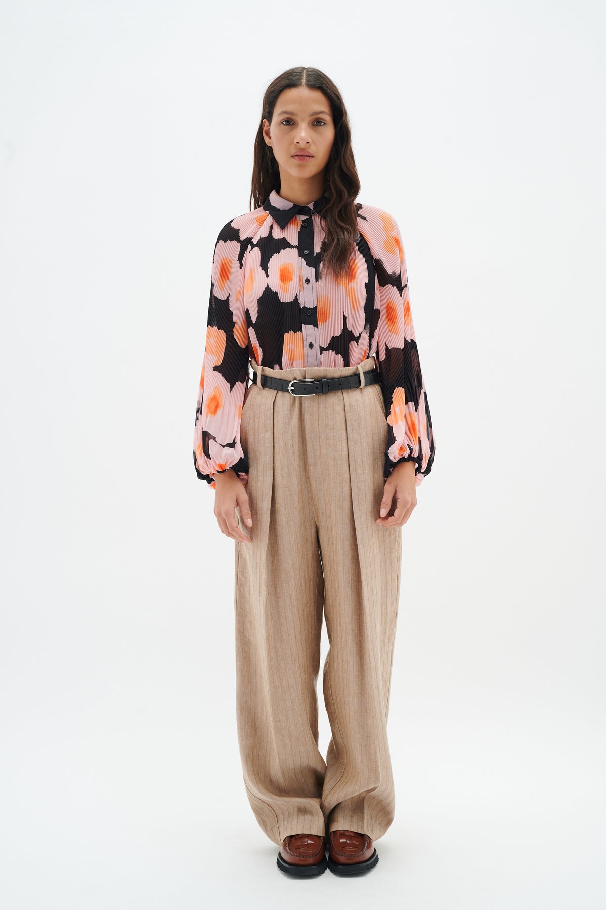 DesdraIW Shirt - Pink Poetic Flower