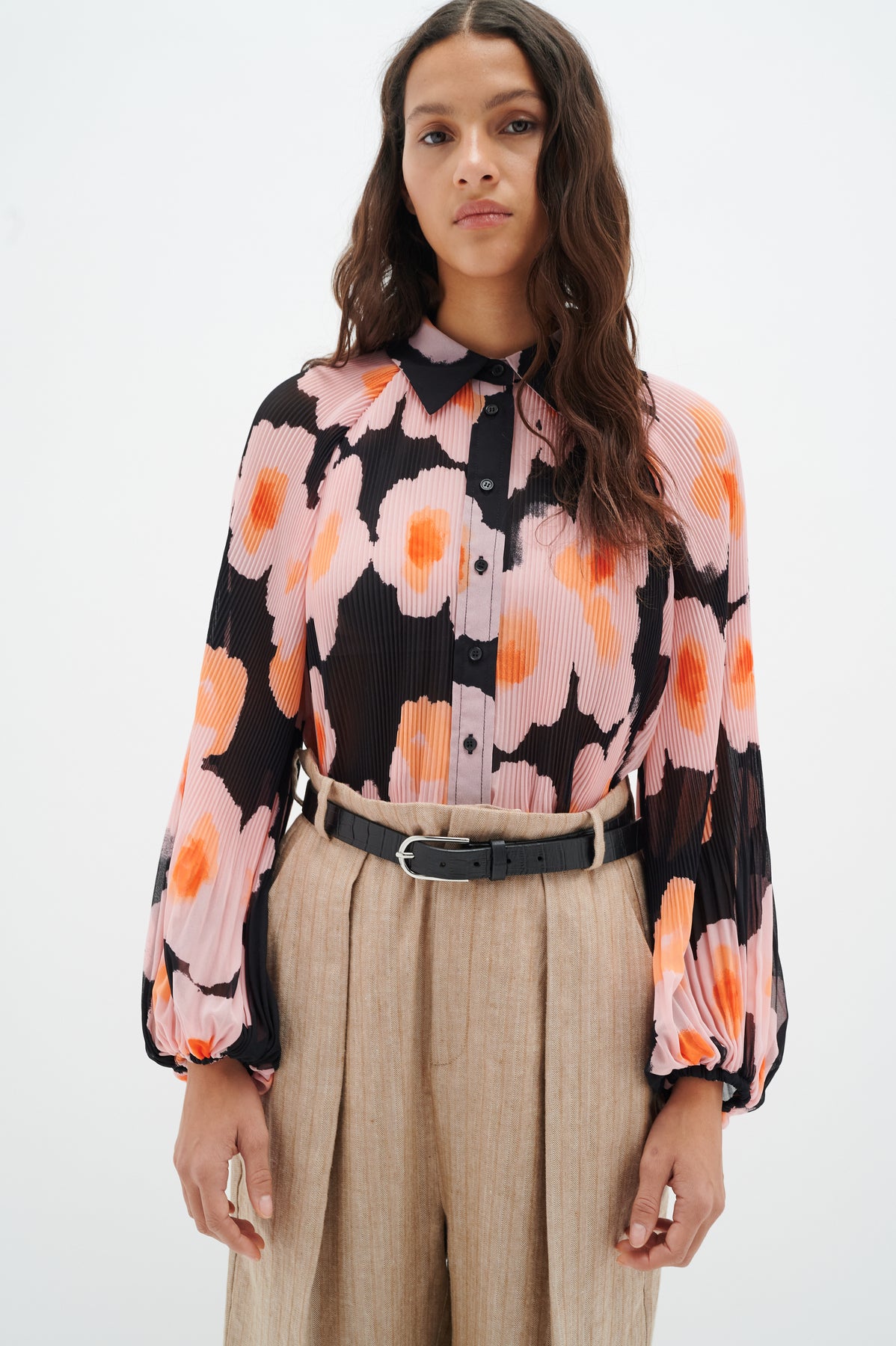 DesdraIW Shirt - Pink Poetic Flower