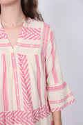 Gunvor Aztec Dress - Pink - Neo Noir - Kjoler - VILLOID.no