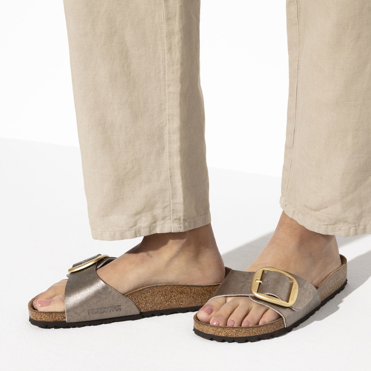 Madrid Big Buckle Narrow - Graceful Taupe - Birkenstock - Sko - VILLOID.no