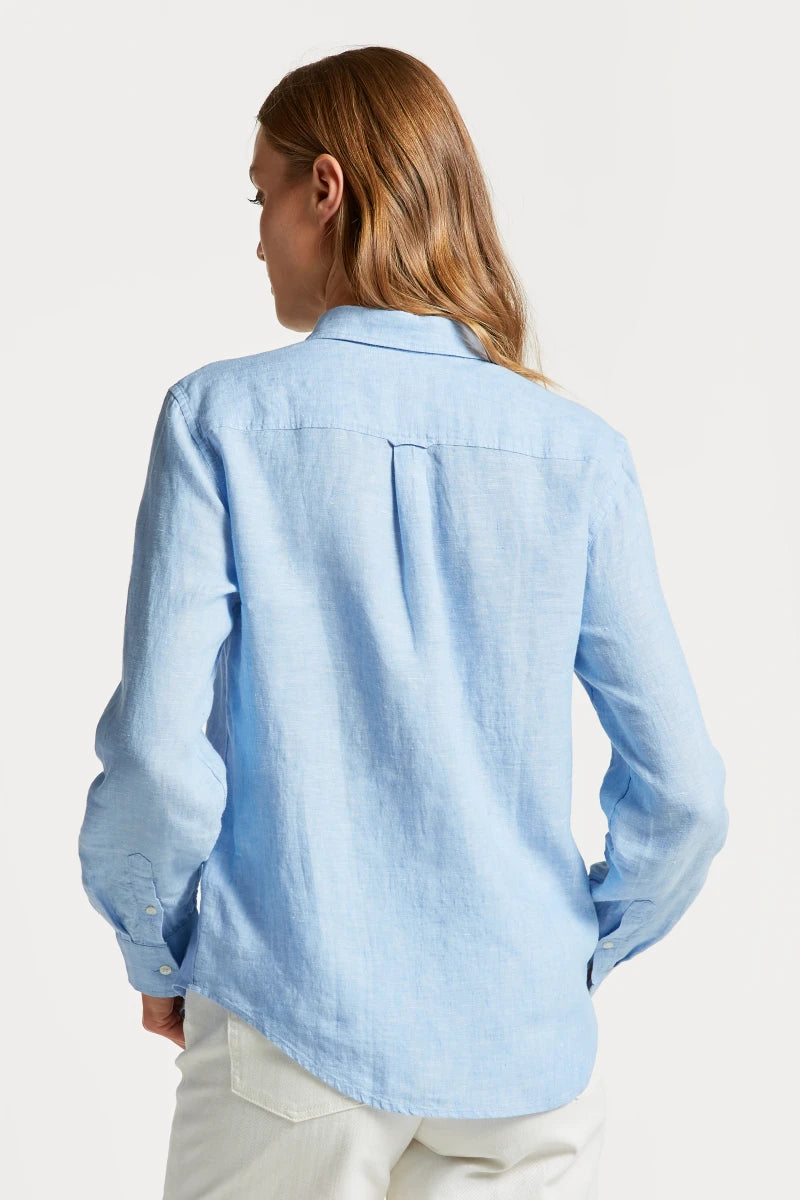 Reg Linen Chambray Shirt - Gentle Blue