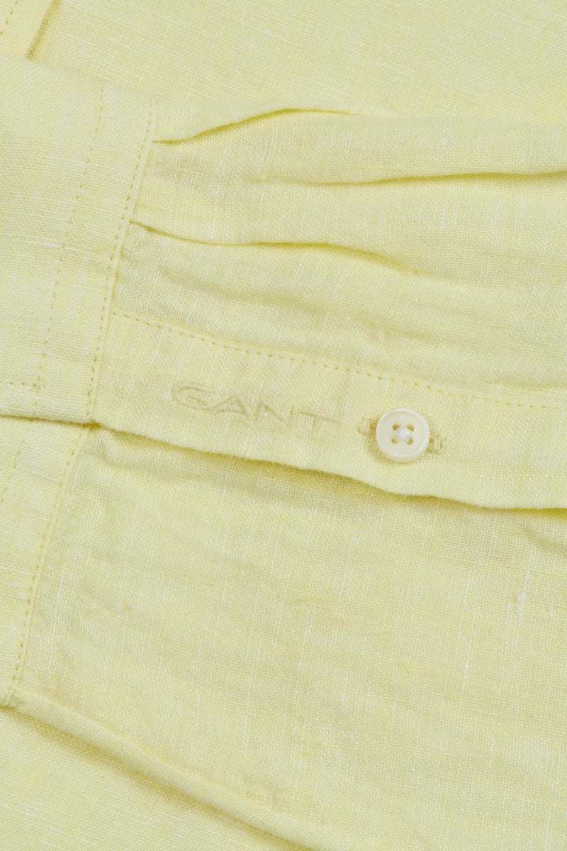Reg Linen Chambray Shirt - Lemonade Yellow