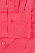 Os Linen Shirt - Magenta Pink