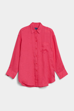 Os Linen Shirt - Magenta Pink
