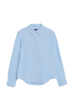 Reg Linen Chambray Shirt - Gentle Blue