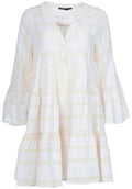 Ella Short Dress - Ecru/White - Devotion Twins - Kjoler - VILLOID.no