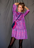 Imogene Sh. Dress - Pink Animal Mix