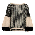 Liana Knit Sweater - Cream/Black