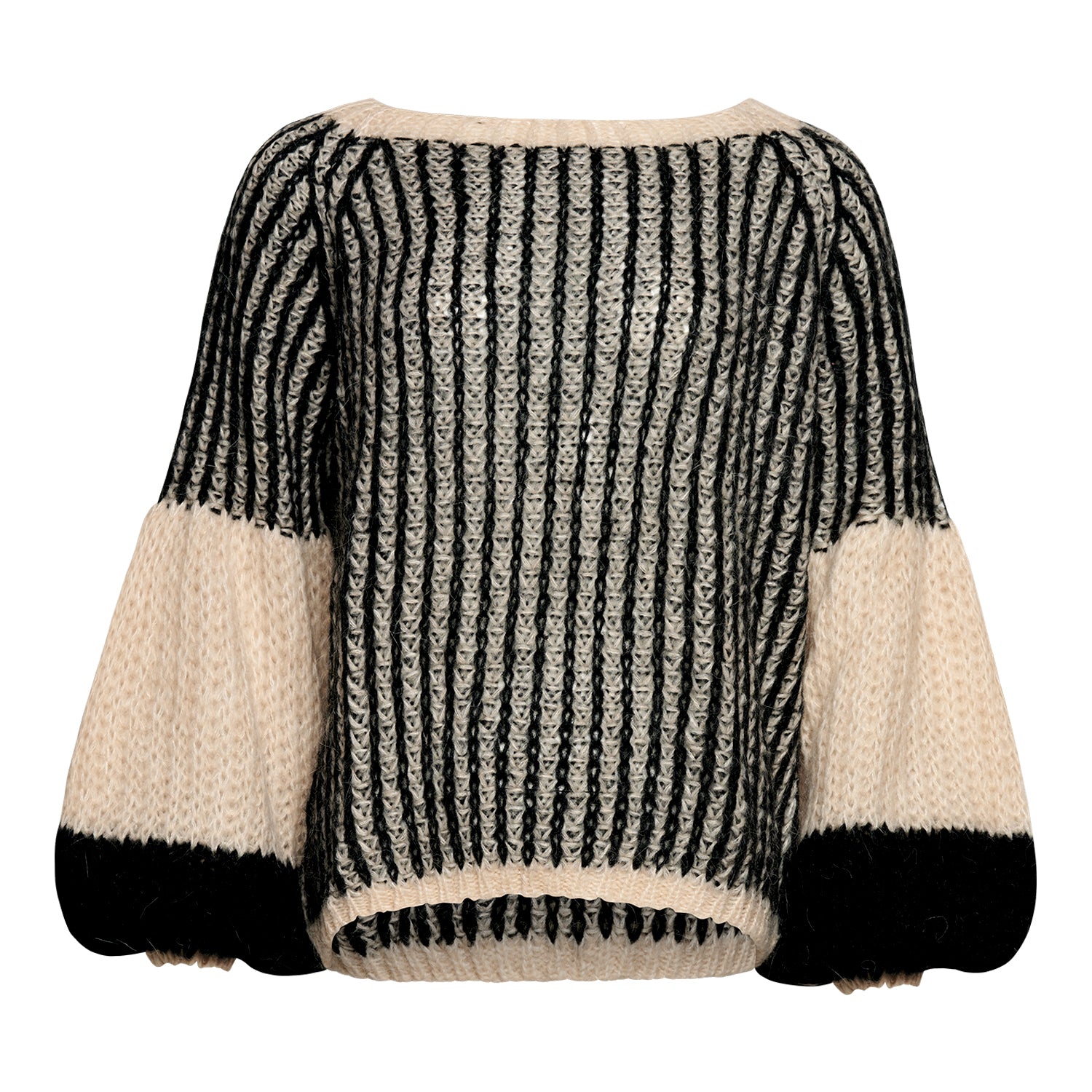 Liana Knit Sweater - Cream/Black