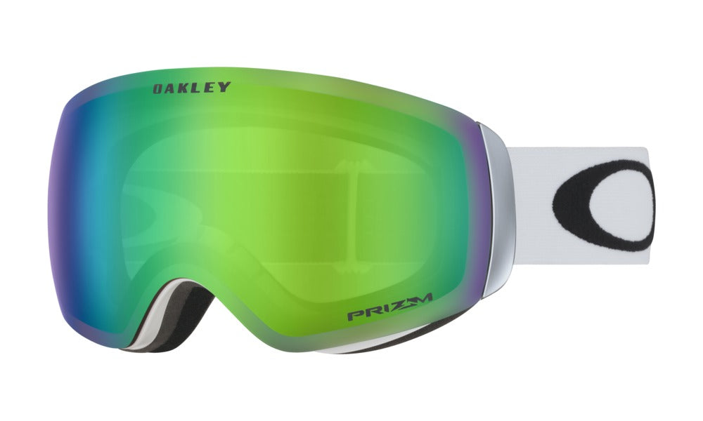 Flight Deck XM Matte White - Prizm Jade Iridium - Goggles - Oakley - Tilbehør - VILLOID.no